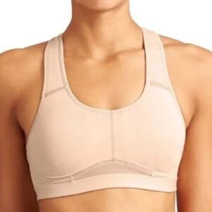 Athleta Hullabraloo High Impact Sports Bra Nude 32D NWT